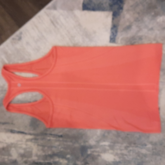 Lulu Lemon Racerback Tank Top Orange Size 4 - Picture 2 of 6